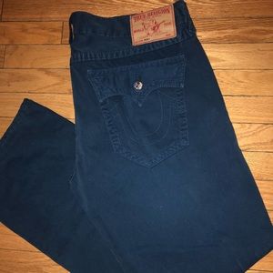 Mens True Religion Dark Blue Jeans